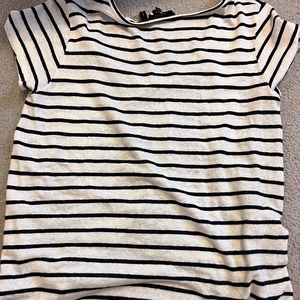 Theory striped v neck t shirt
